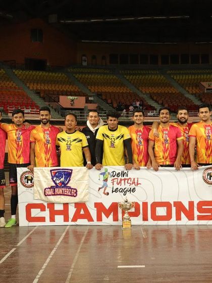 We celebrate with Goal Hunterz FC, who defended their title as champions of the Delhi Futsal League. It is an honor to be part of a league that showcases such high-level competition.