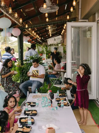 This is what our Arty-Party vibes are all about! We host the most memorable kids' birthday parties on our terrace, complete with themed decor, fun art activities, and lots of space for laughter and games.