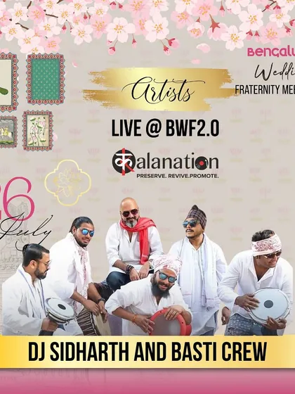 Get ready for musical mayhem. A promotional shot for a live performance with my brothers from the Basti Crew at the Bengaluru Wedding Fraternity Meet Up.