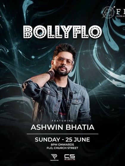 We're going with the flo. Another poster for my BollyFlo night at Flo Church Street, a guaranteed good time.