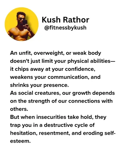 Back in my teens, I was insecure and hated how I looked. An unfit body chips away at your confidence. For me, taking action in the gym, fueled by a desire to improve how I looked, completely reshaped my life and my self-esteem.