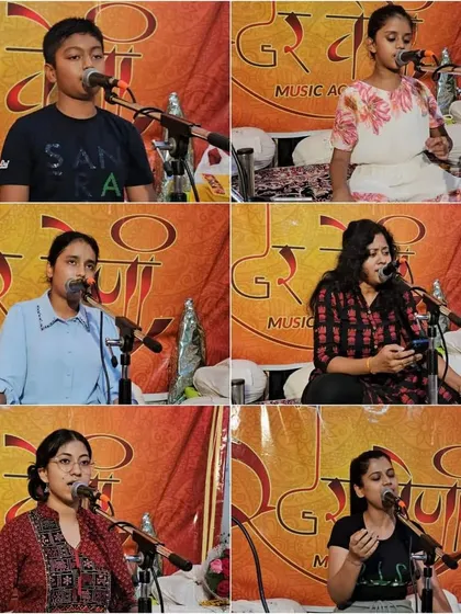 More students showcasing their talent during our Guru Purnima Utsav.