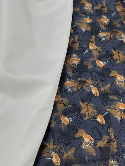 This floral printed fabric has a beautiful, artistic design. Paired with a plain white izaar, it creates a stylish and comfortable kurti izaar set.