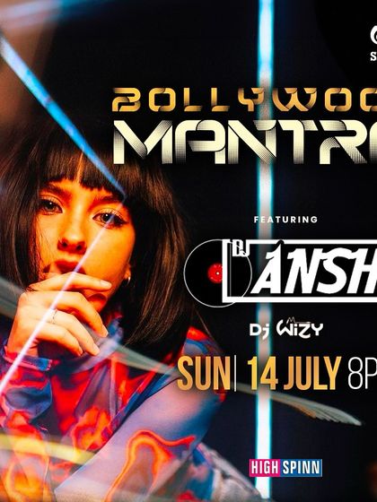 The poster for 'Bollywood Mantra' at Loft38, a popular Sunday night event in Indiranagar.