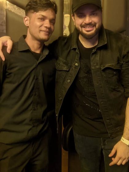 A great moment with the legend, DJ Akhil Talreja, at one of our collaborative events.