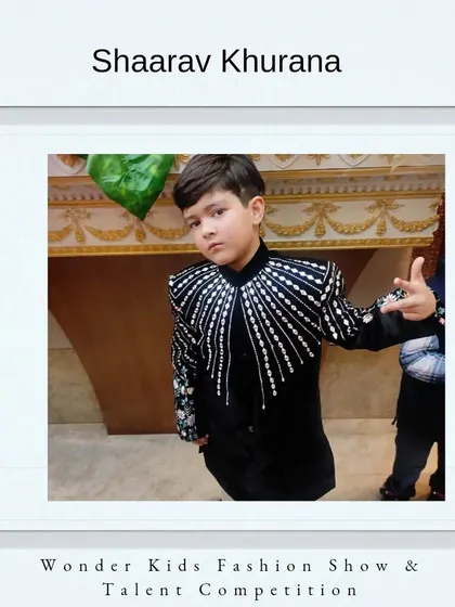 Welcome, Shaarav Khurana. With a cool pose and a stylish outfit, he is ready for the spotlight.