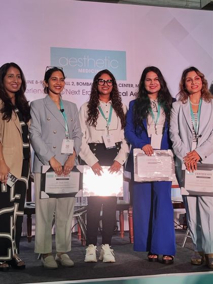 Posing with my fellow panelists after a very insightful discussion. Continuous learning and collaboration are essential to providing the best possible care for my patients.