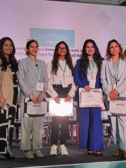 Posing with my fellow panelists after a very insightful discussion. Continuous learning and collaboration are essential to providing the best possible care for my patients.