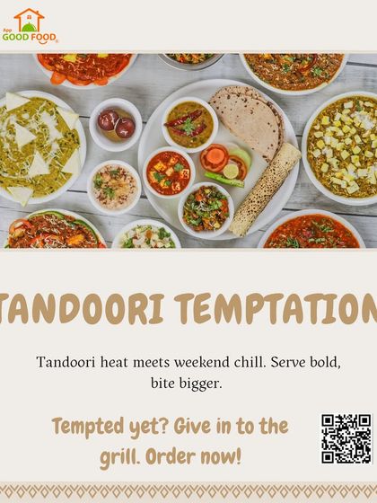 Tandoori temptation meets weekend chill. This spread of tandoori-style dishes is perfect for when you want to serve bold and bite bigger.