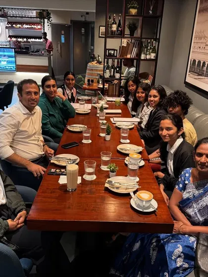 Our team is our family. Here is a snapshot from a farewell lunch with our bright and productive interns from June and July, celebrating their contributions to our firm.