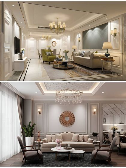 Elegance that speaks volumes. These two living spaces showcase my ability to blend timeless palettes, luxe textures, and thoughtful detailing to create homes that feel as refined as they look.