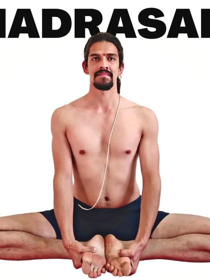 Bhadrasana, or Gracious Pose. This seated pose is excellent for opening the hips and increasing blood flow to the pelvic region.