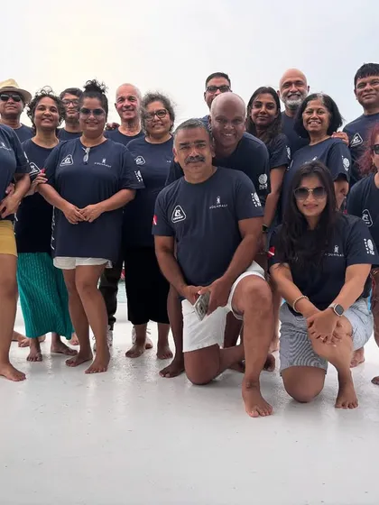 Even when the weather in the Maldives was a bit moody, this crew's spirit was unstoppable. It just goes to show that a positive attitude and great company can make any trip an amazing adventure.