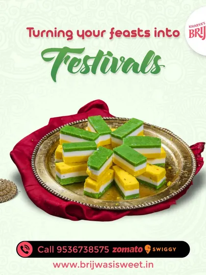 I turn your feasts into festivals with colorful and delicious sweets like this Tiranga Barfi, perfect for national holidays or any joyful celebration.