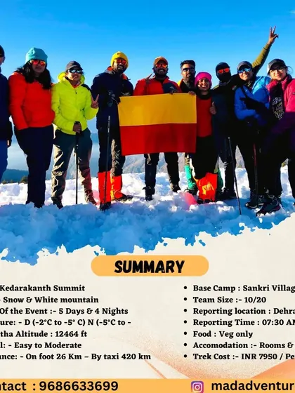 A summary of our Kedarkantha Summit winter trek. This 5-day trip is an easy to moderate trek, perfect for experiencing snow and Himalayan camping.