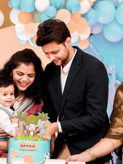 A charming 'Winnie the Pooh' themed birthday party, with rustic decor, character cutouts, and honey pot props, creating a sweet and cozy atmosphere.