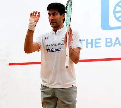 Ramit Tandon acknowledging the crowd after a match. We are proud to support him on the big stage as he represents India and our academy.