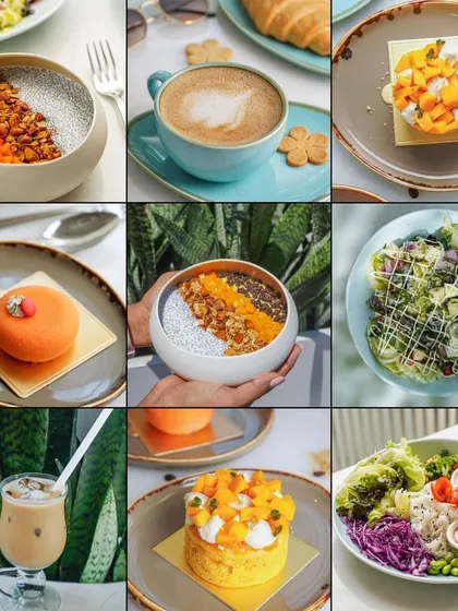A beautiful and clean feed we photographed and managed for a client. Notice the consistent lighting and color palette, which creates a professional and appealing look across all posts, from chia seed bowls to iced lattes.