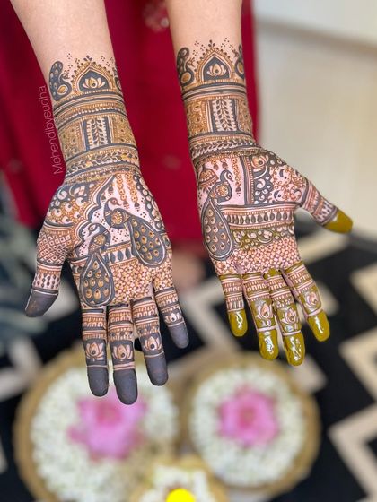 Another beautiful peacock design, perfect for family members. The details are intricate and the pattern is very traditional.