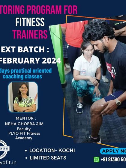 We offer a 15-day practical-oriented Mentoring Program for fitness trainers in Kochi. This is for professionals who want to deepen their practical coaching skills under the guidance of our experienced faculty.