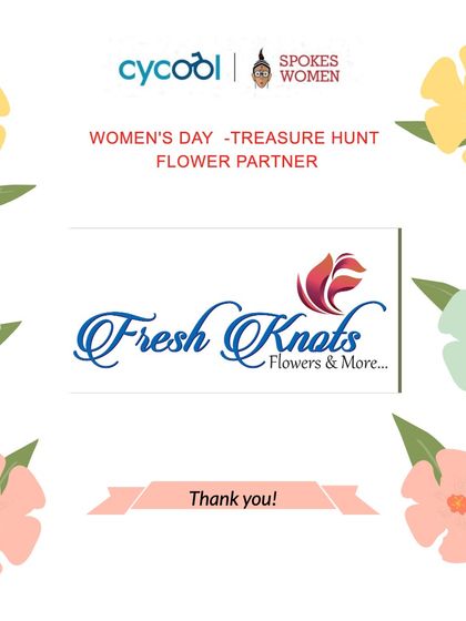 Our gratitude to Fresh Knots, our Flower Partner, for adding a beautiful touch to our Treasure Hunt event.