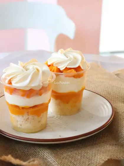 The Mango Sundae Glass, a perfect individual dessert for any mango lover.