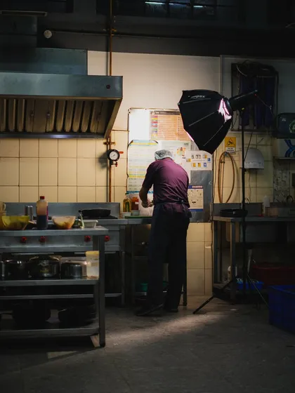 Behind this counter is where the heart of our kitchen beats. Our chefs pour their passion into every dish, creating an experience that goes beyond just food.