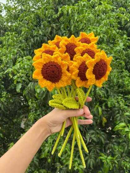 A custom bouquet of sunflowers, a classic choice for a cheerful gift.