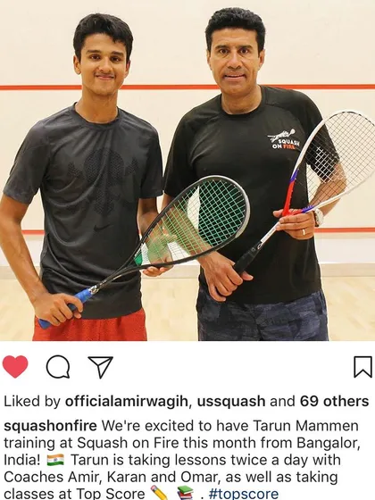We're incredibly proud to see our players excel on the global stage. This is one of our top athletes, Tarun, training with a world-renowned coach at a leading academy in Washington D.C.