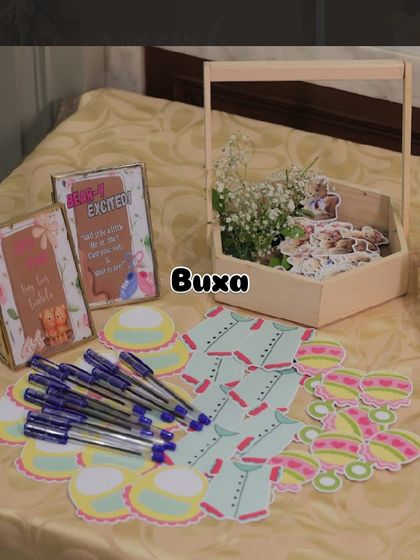 I love setting up the small details. Here are the custom printables and props for a teddy bear baby shower, including game cards and a voting station.
