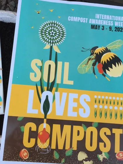 Celebrating International Compost Awareness Week with some of our premium sifted compost. This is my favorite week of the year because it's all about sharing why soil loves compost, a central theme in my educational talks.