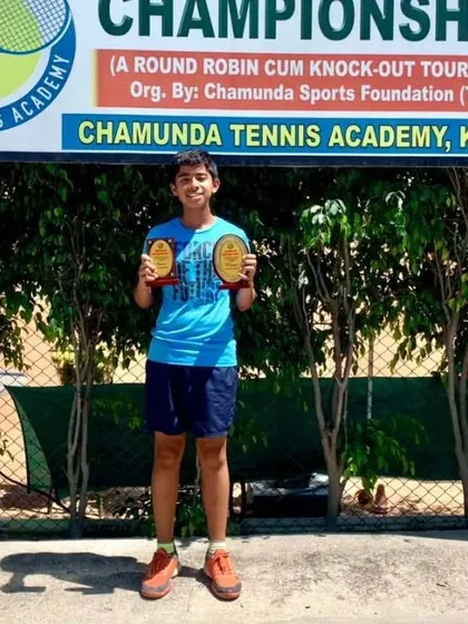 Congratulations to Aarav Dhekial for winning both the Singles and Doubles titles at the AITA Championship Series Under-14 event in Karnal. A fantastic achievement.