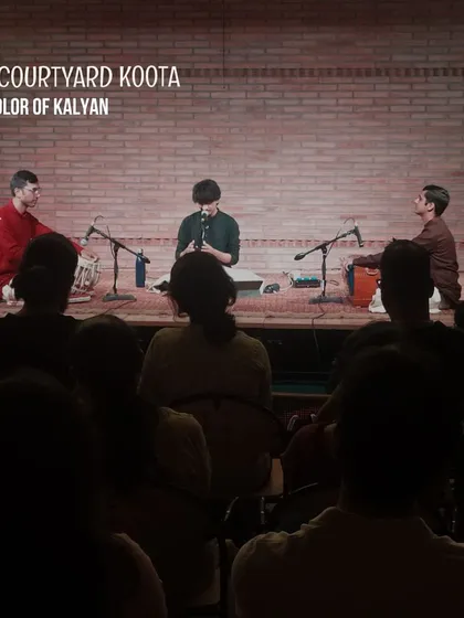 A performance of 'Color of Kalyan', a Hindustani concert that filled our space with soulful melodies. The intimate setting allows for a deep connection between the artists and the audience, making for a truly immersive experience.