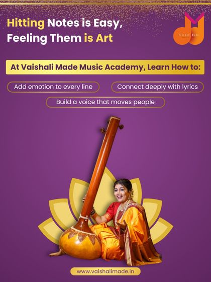 Hitting the notes is easy, but feeling them is an art. I teach my students how to add emotion to every line, connect deeply with lyrics, and build a voice that truly moves people.