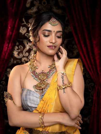 Thesparklebox - Occasion Wear Jewellery Rental Vibrant Kempu & Antique Sets photo 16