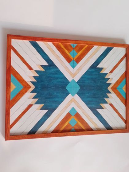 Best of Bharat - 3D & Sculptural Wall Art Colorful Boho & Aztec Mosaics photo 13