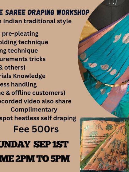 This workshop included onspot heatless self-draping, a great technique for quick, effortless draping.