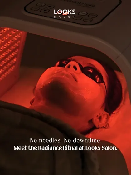 Meet our Radiance Ritual, a modern approach to skin rejuvenation. This treatment uses the power of Red Light Therapy to help boost collagen and calm the skin. The best part is there are no needles and no downtime, just a comfortable, relaxing experience.