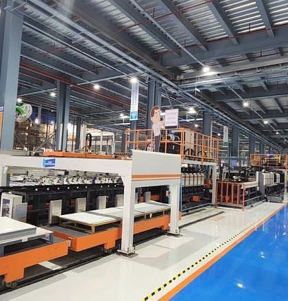 The interior of Blue Star's ultra-modern deep freezer plant in Wada, Maharashtra. We served as both architects and Project Management Consultants, overseeing the project from inception to commissioning.