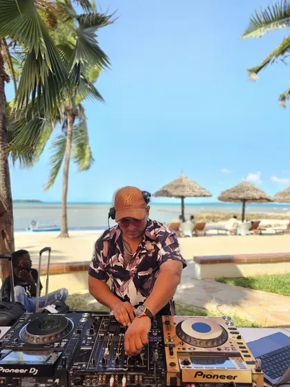I love playing at destination events, like this beachside party in Tanzania. I bring the perfect mix of global commercial hits and Afrohouse beats to match the beautiful scenery and create an unforgettable atmosphere.