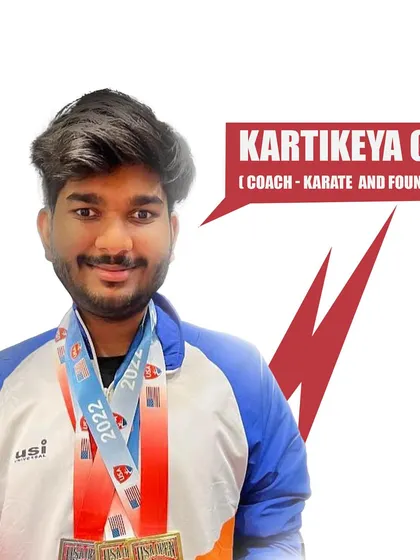 Meet me, Kartikeya Goel, founder and coach. With numerous international medals, my goal is to bring world-class karate training to our community.