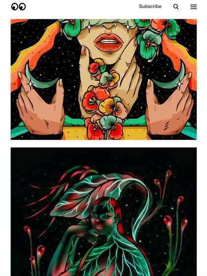 A gallery view from the Creative Boom article, showing a selection of my work.