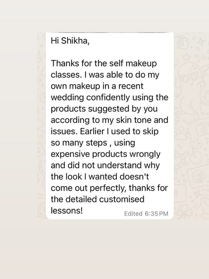 Shikha Agarwal - Personal Self-Makeup Classes Hear From My Students photo 20