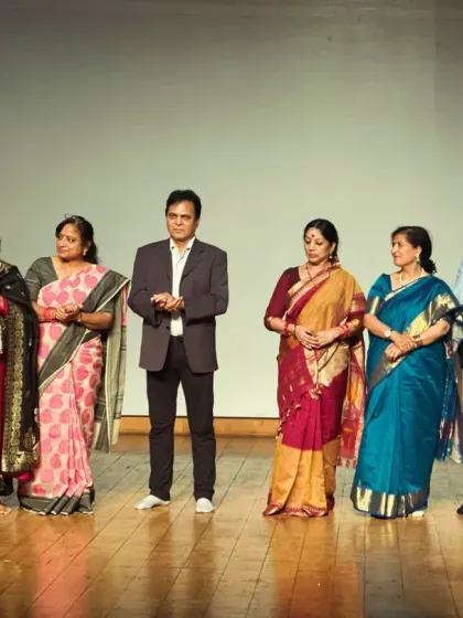 On stage at the culmination of the ICCR and CCRT Orientation Programme. I was honored to be among the experts guiding talented artists selected to represent Indian dance and music abroad.