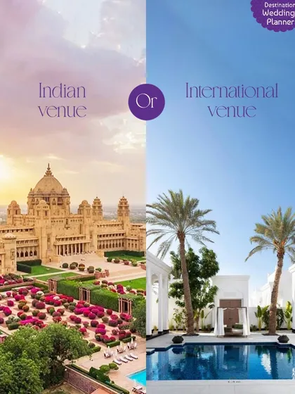 Indian venue or an international one? The world is your oyster. I have experience planning weddings both within India's most iconic locations and at stunning destinations across the globe.