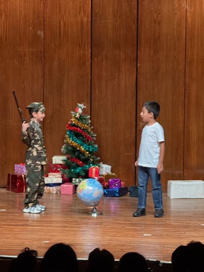 A powerful scene with a toy soldier, exploring themes of peace and conflict in a child-friendly way.