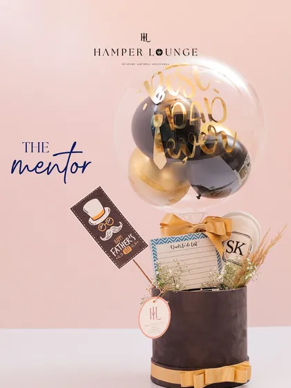 For the dad who is your mentor, this sophisticated hamper is a great choice. It features a "Best Dad Ever" balloon, personalized items, and is presented in a chic, reusable box.