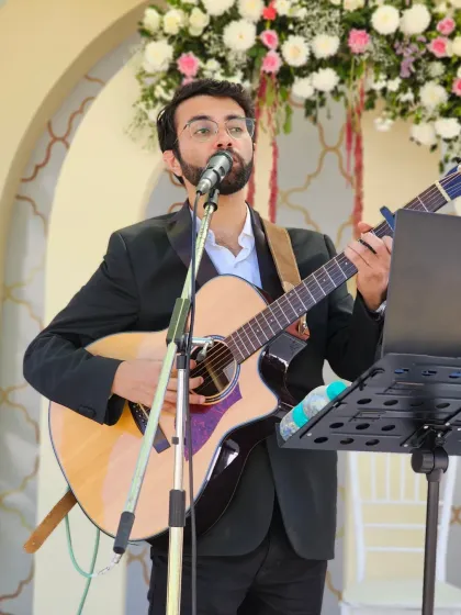 Dressed up and ready to add a touch of class to a special day. Performing at weddings and private events is about creating the perfect atmosphere, whether it's with soulful melodies or upbeat numbers.