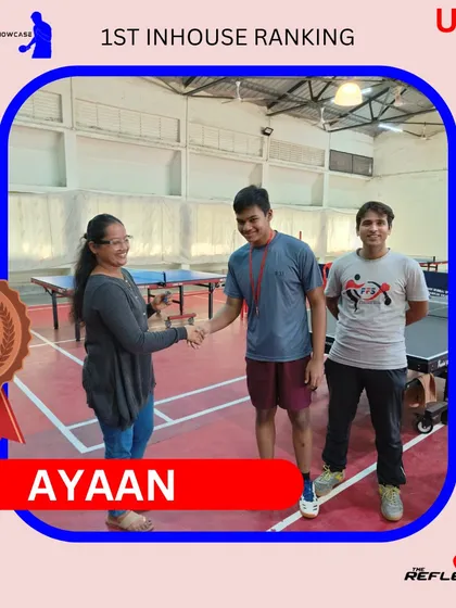 Congratulations to Ayaan for securing the Bronze medal in the Under 15 category. A promising young talent with a bright future.