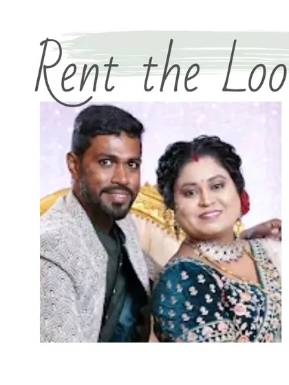Rent the complete look for you and your partner. This couple chose a stunning teal velvet lehenga and a complementary textured Indo-Western jacket for their special day.